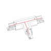 Łącznik T do systemu CTLS (T-R1) Czarny 8242 - Nowodvorski - obrazek 2