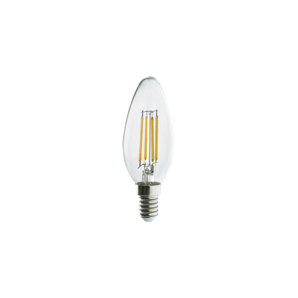 Żarówka BULB LED E14, C35, 6W Transparentny bursztynowy 10589 - Nowodvorski