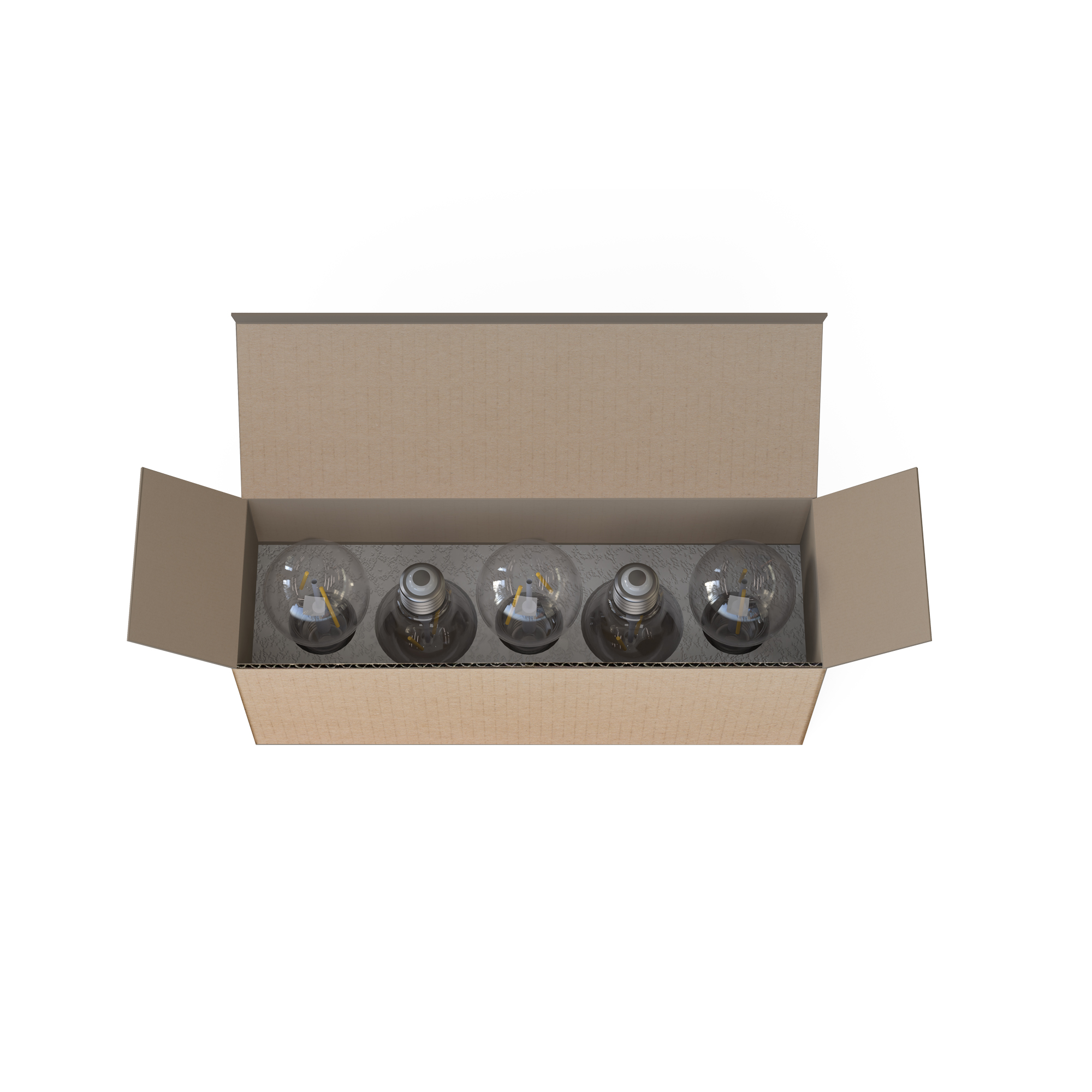 Żarówka BULB LED E27, A60 2W, 5 PC SET Transparentny bursztynowy 7487 - Nowodvorski