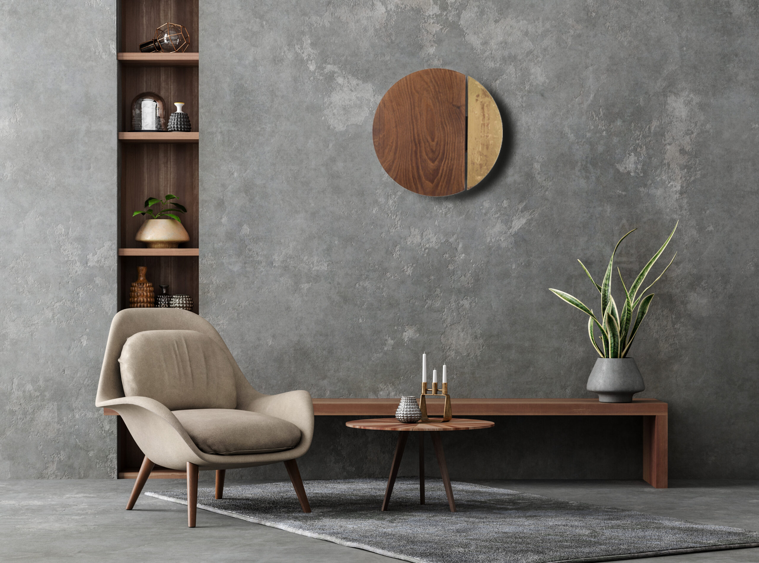 Lampa ścienna kinkiet SUN LED Ciemne drewno 7651 - Nowodvorski - obrazek 3