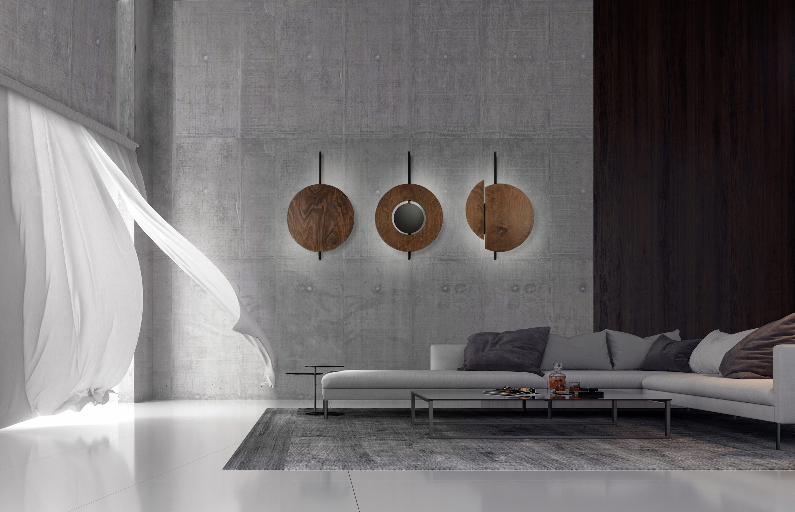 Lampa ścienna kinkiet SUNSET C Ciemne drewno 7654 - Nowodvorski - obrazek 2