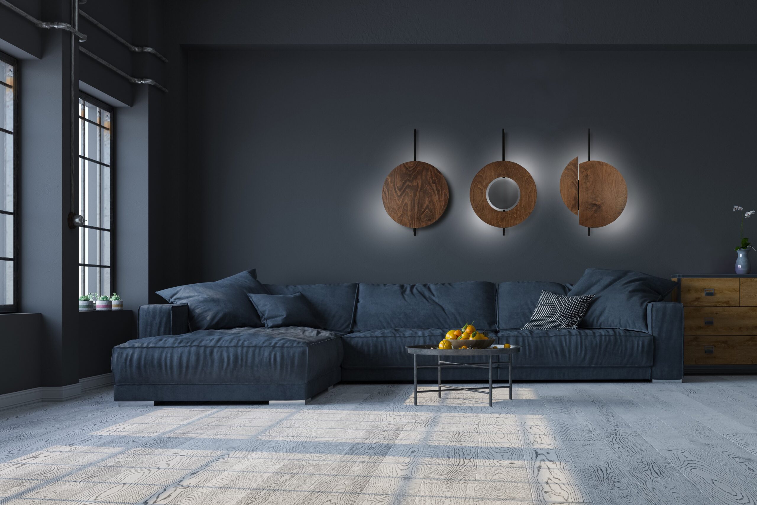 Lampa ścienna kinkiet SUNSET C Ciemne drewno 7654 - Nowodvorski - obrazek 3