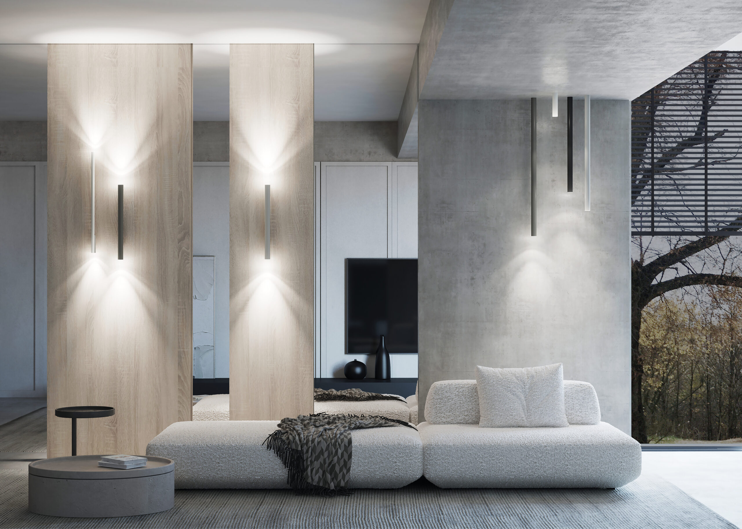 Lampa ścienna kinkiet FOURTY WALL XL Silk gray 10892 - Nowodvorski - obrazek 6