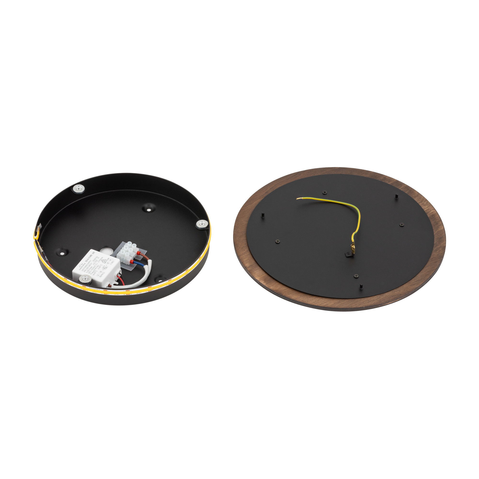 Lampa ścienna kinkiet RING TIMBER LED M Ciemne drewno 11290 - Nowodvorski - obrazek 7