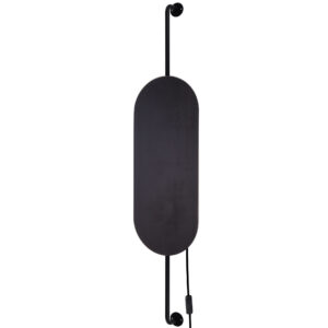 Kinkiet z włącznikiem WHEEL LUX Czarny 8428 - Nowodvorski