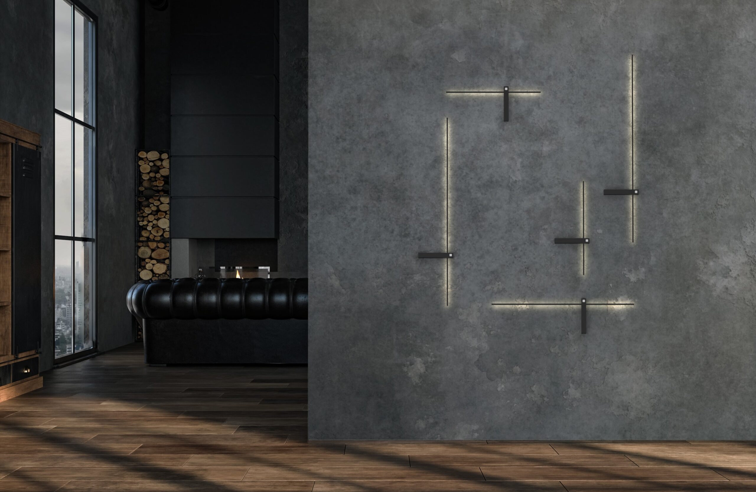 Kinkiet z włącznikiem IMPULSE LED M Czarny 8116 - Nowodvorski - obrazek 3