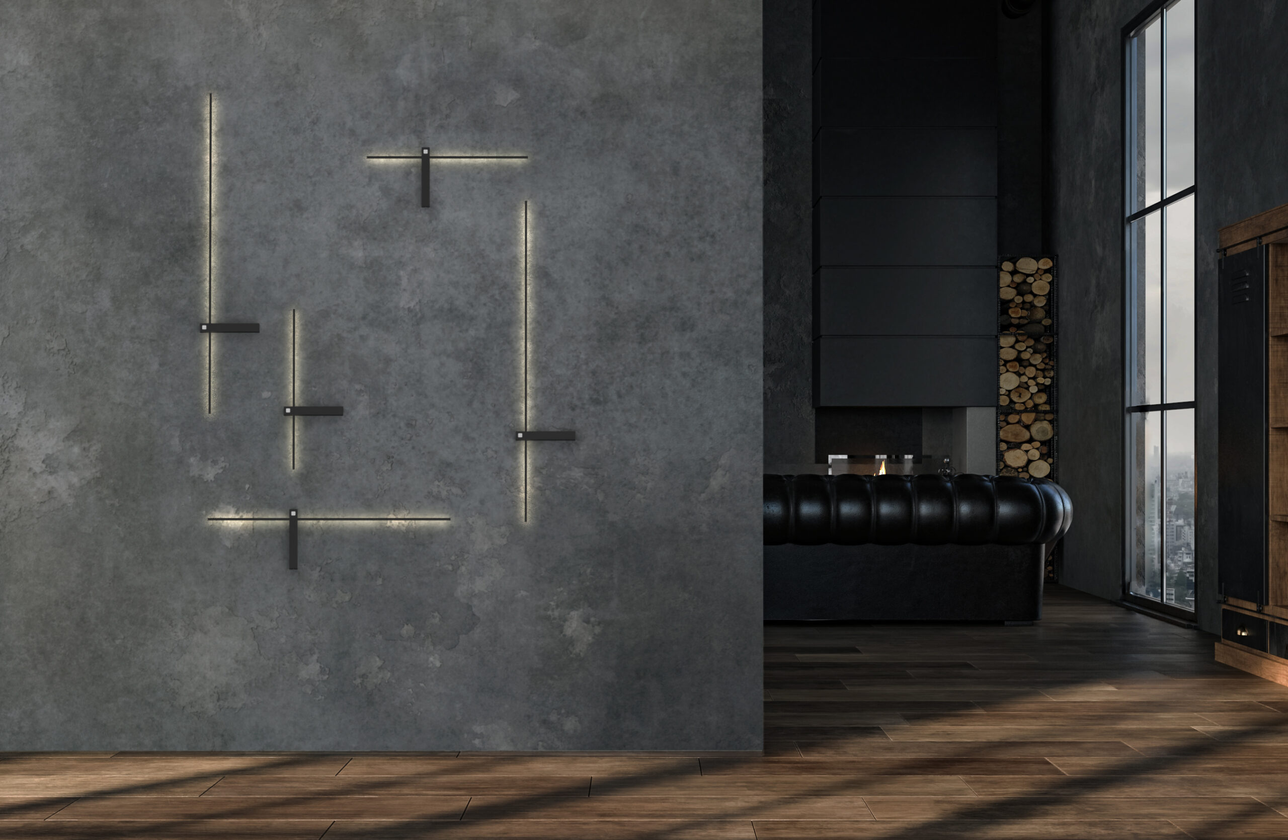 Kinkiet z włącznikiem IMPULSE LED L Czarny 8117 - Nowodvorski - obrazek 4