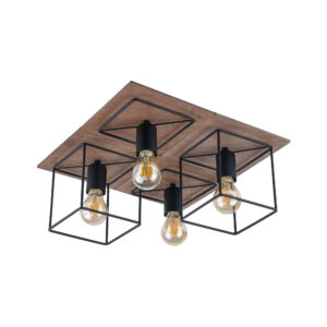 Lampa przysufitowa plafon COBA ANTIQUE Ciemne drewno 9044 - Nowodvorski