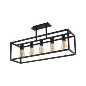 Lampa przysufitowa plafon CRATE Czarny 9047 - Nowodvorski