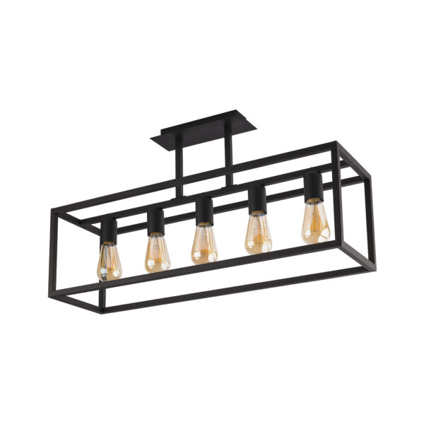 Lampa przysufitowa plafon CRATE Czarny 9047 - Nowodvorski