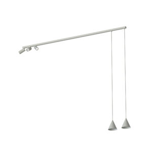 Lampa przysufitowa plafon FOURTY Silk gray 11451 - Nowodvorski