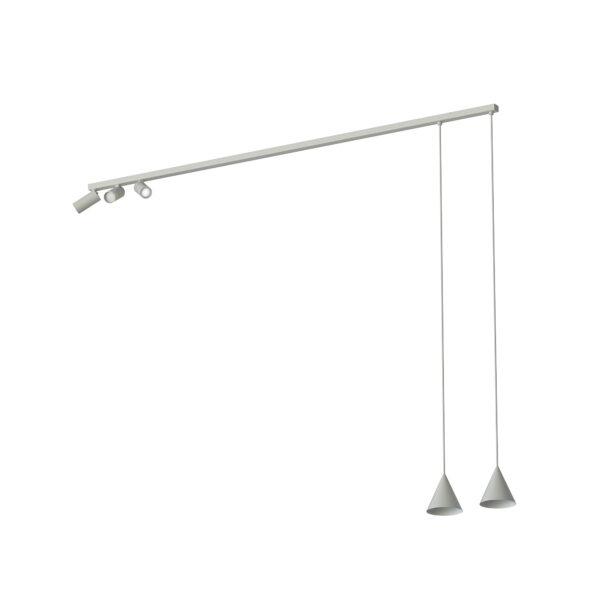Lampa przysufitowa plafon FOURTY Silk gray 11451 - Nowodvorski