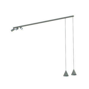 Lampa przysufitowa plafon FOURTY Umbra gray 11472 - Nowodvorski