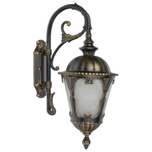 Lampa ścienna natynkowa TYBR Czarny patynowany złotem 4686 - Nowodvorski
