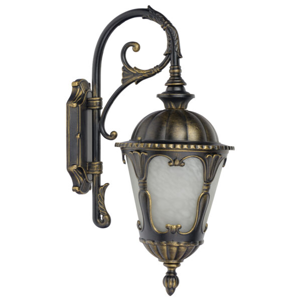 Lampa ścienna natynkowa TYBR Czarny patynowany złotem 4686 - Nowodvorski