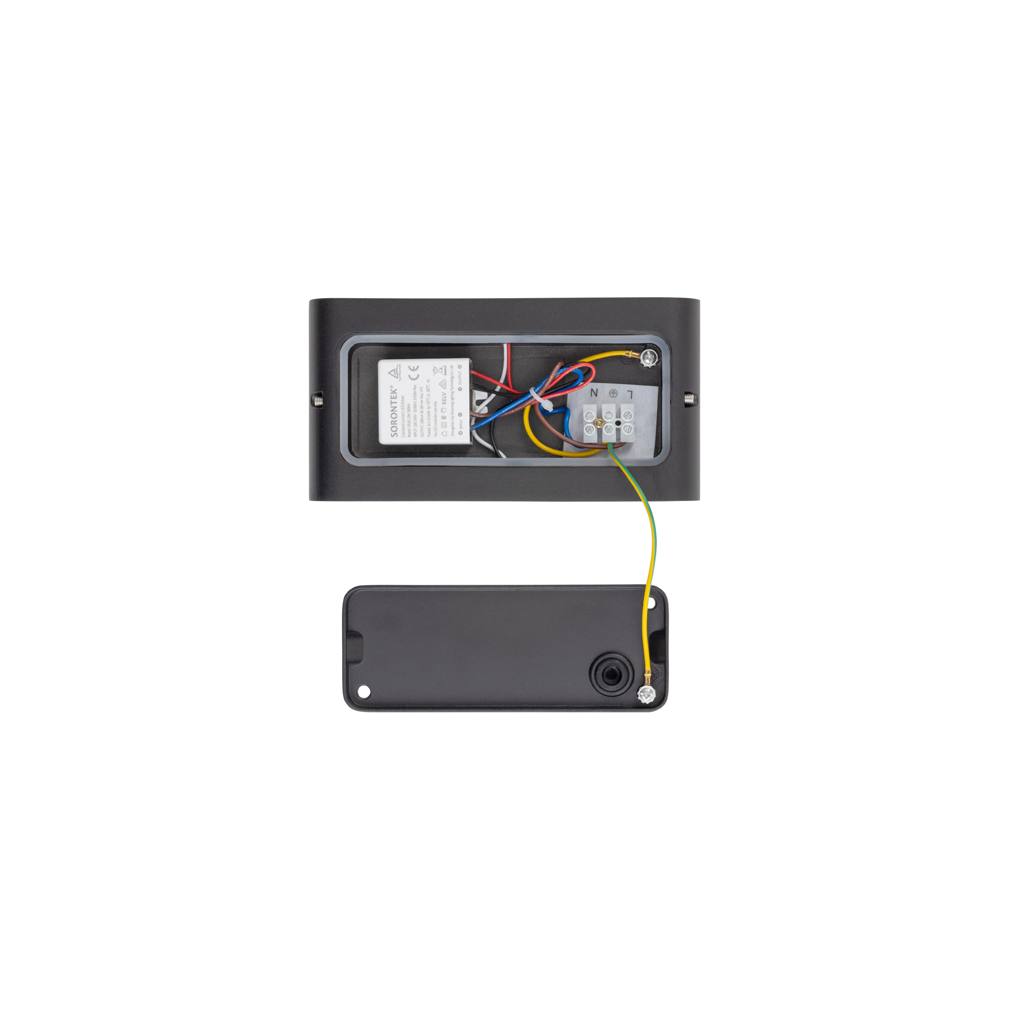 Lampa ścienna natynkowa SEMI LED M Czarny 11364 - Nowodvorski - obrazek 6