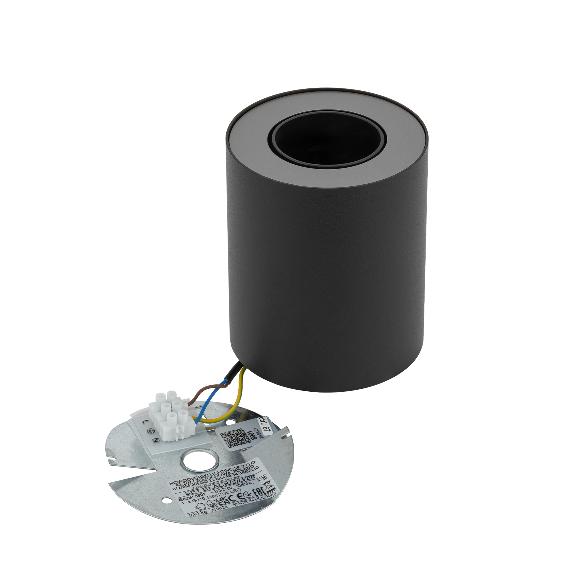 Lampa sufitowa natynkowa SET Czarny 8902 - Nowodvorski - obrazek 5