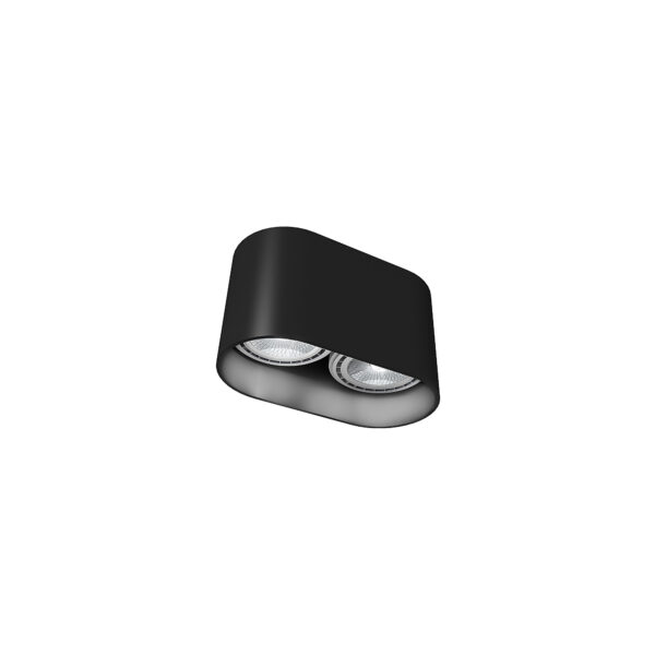 Lampa sufitowa natynkowa OVAL Czarny 9240 - Nowodvorski