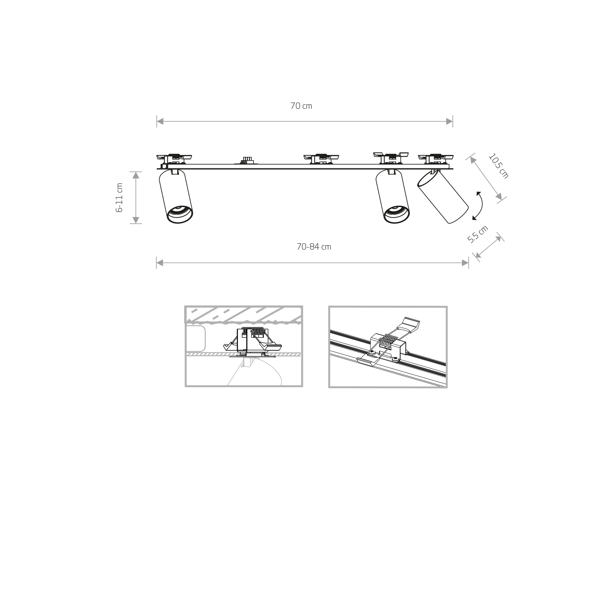 Lampa punktowa podtynkowa MONO SURFACE Czarny 7835 - Nowodvorski - obrazek 2