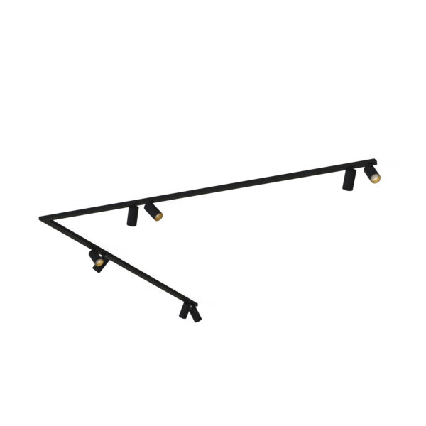 Lampa punktowa natynkowa MONO CORNER 2x200 Czarny 7702 - Nowodvorski