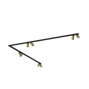 Lampa punktowa natynkowa MONO CORNER 2x200 Mosiądz 7757 - Nowodvorski
