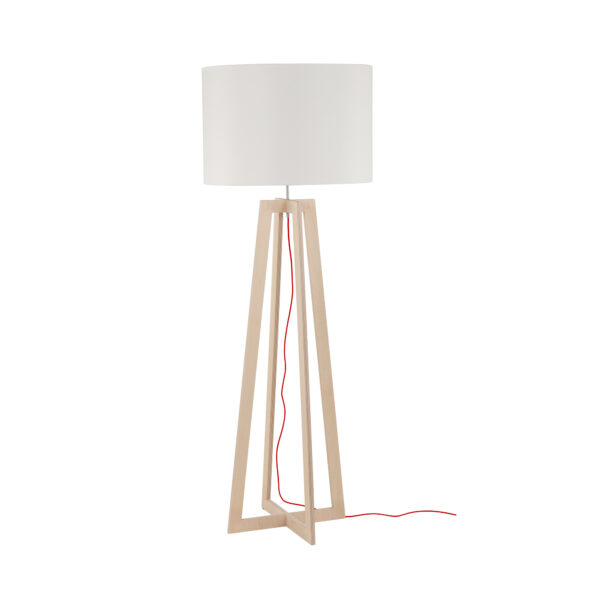 Lampa podłogowa ACROSS Naturalne drewno 6927 - Nowodvorski