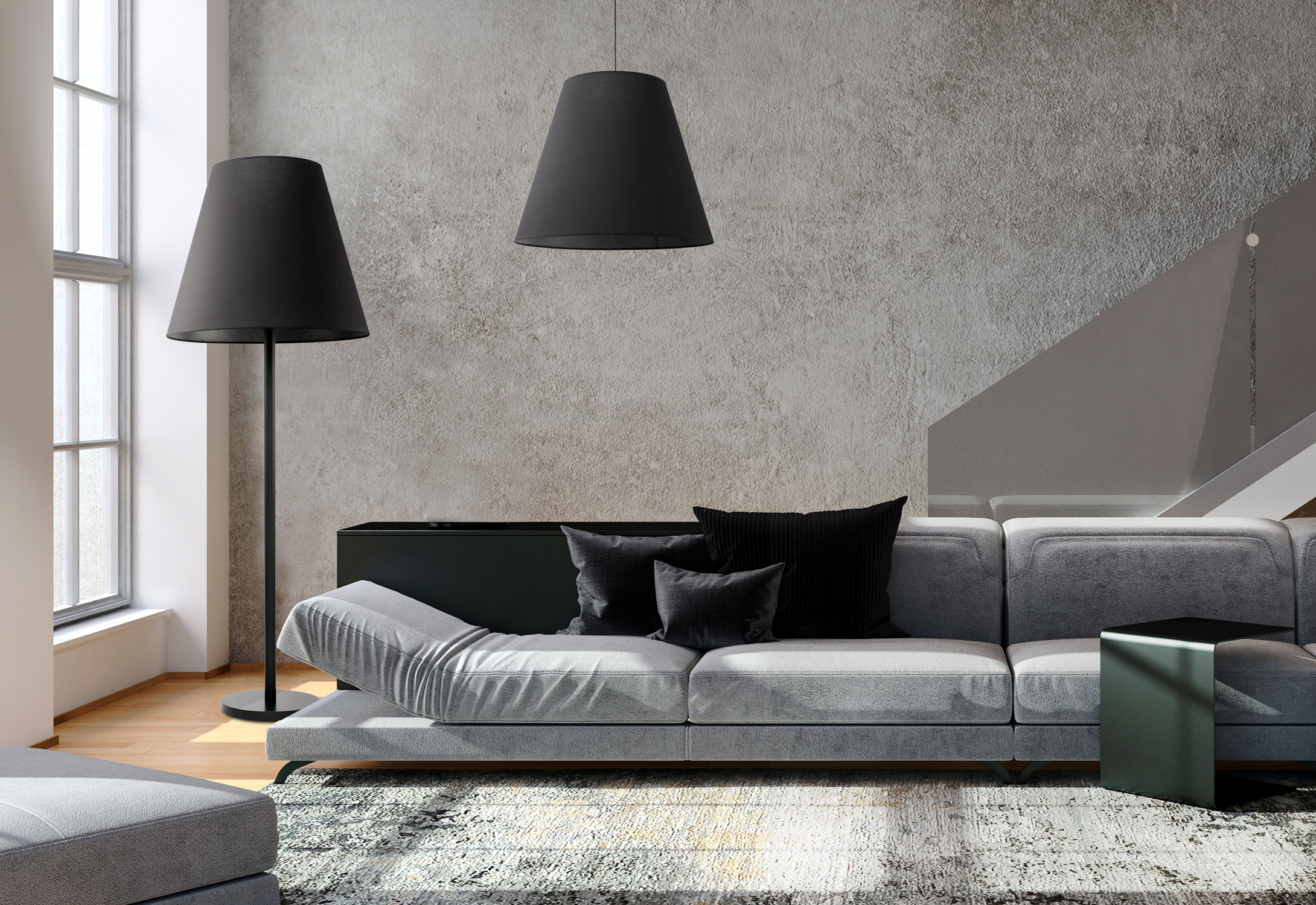 Lampa podłogowa MOSS Czarny 9736 - Nowodvorski - obrazek 2