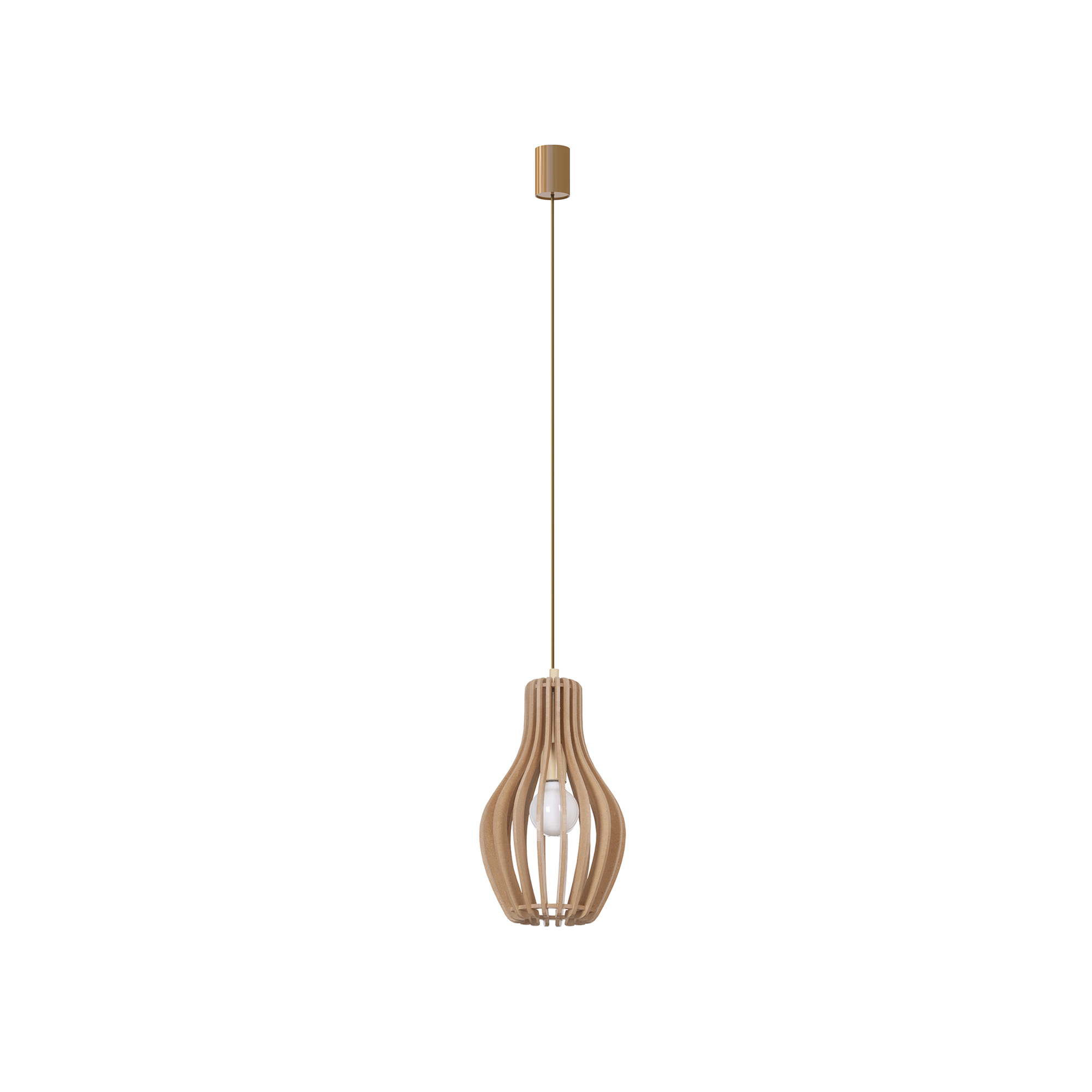 Lampa wisząca IKA A Naturalne drewno 4171 - Nowodvorski