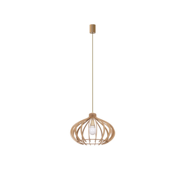 Lampa wisząca IKA D Naturalne drewno 4174 - Nowodvorski