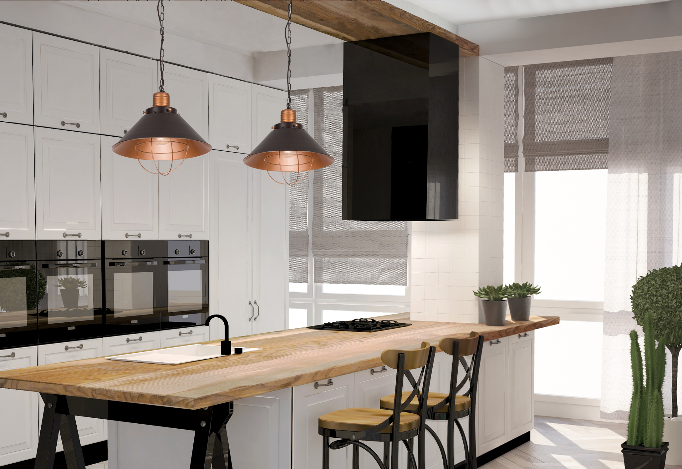 Lampa wisząca GARRET S Czekoladowy 6443 - Nowodvorski - obrazek 2