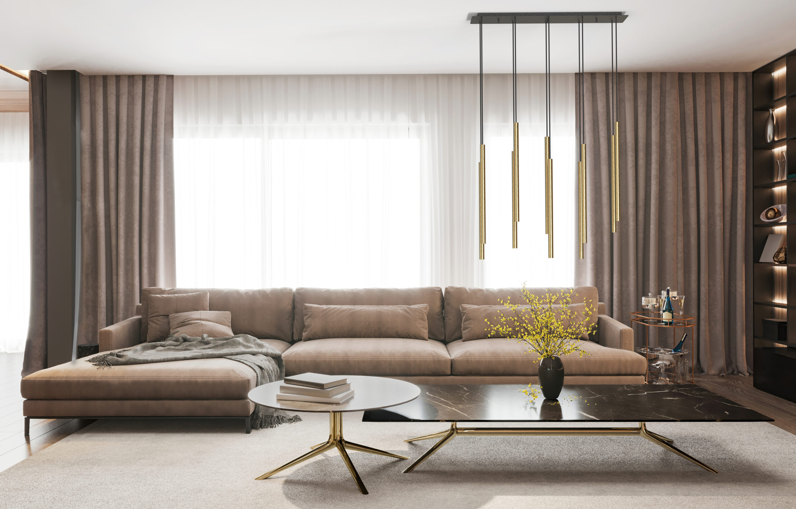 Lampa wisząca LASER 490 Mosiądz 8924 - Nowodvorski - obrazek 3