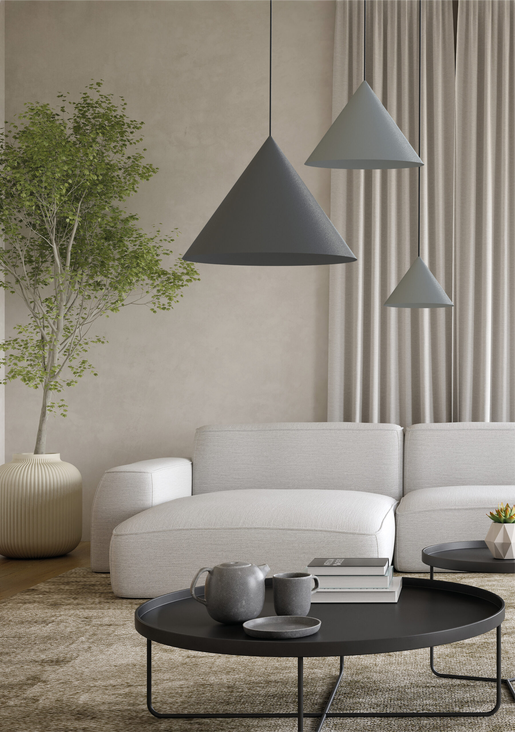 Lampa wisząca ZENITH S Silk gray 10880 - Nowodvorski - obrazek 10