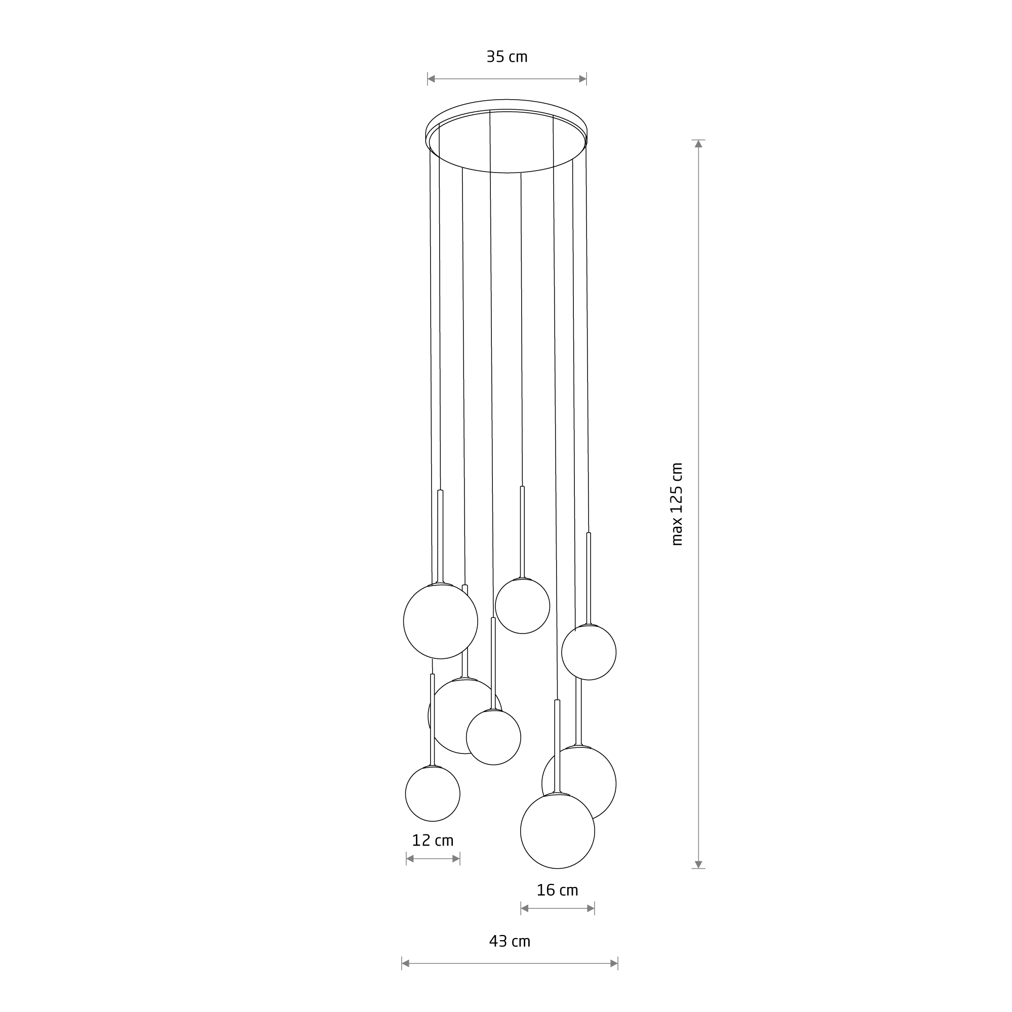 Lampa wisząca KARO Czarny 10934 - Nowodvorski - obrazek 7