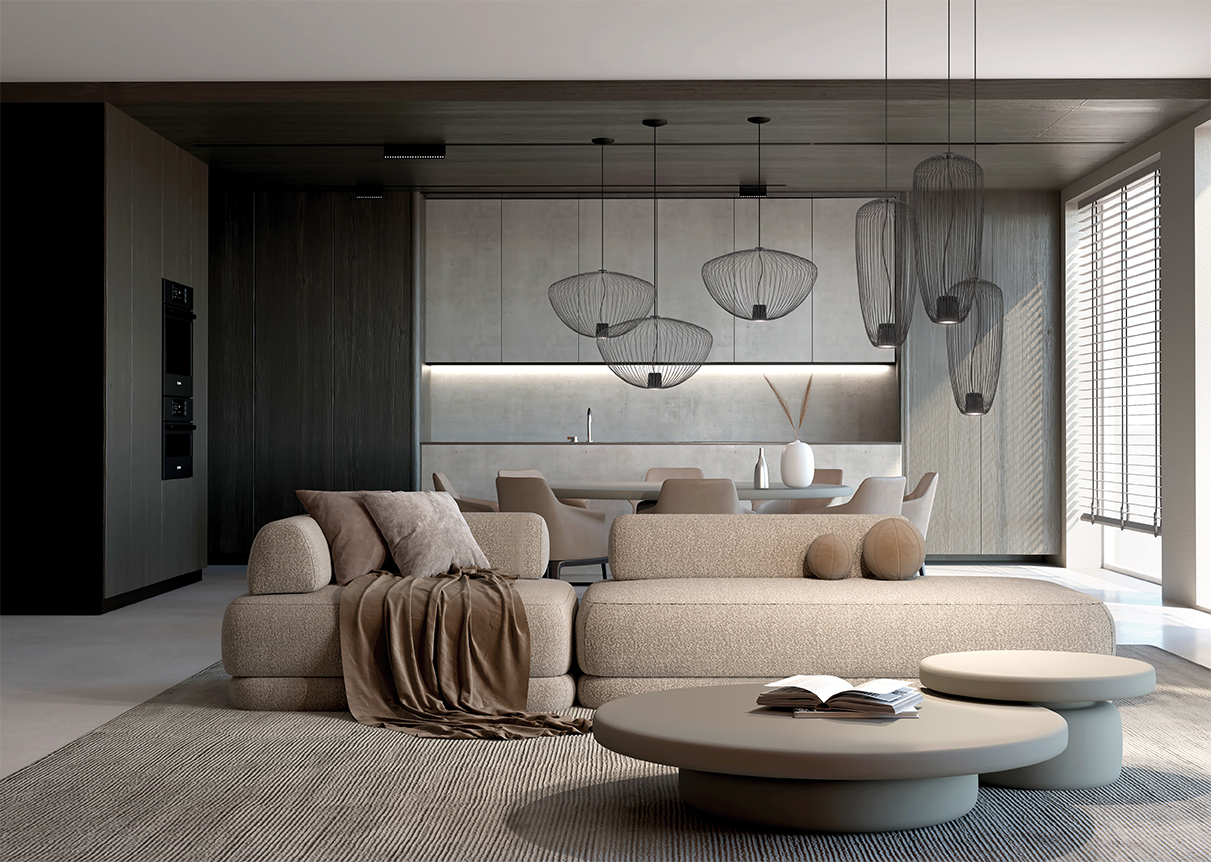 Lampa wisząca PUMPKIN M Umbra gray 11245 - Nowodvorski - obrazek 7