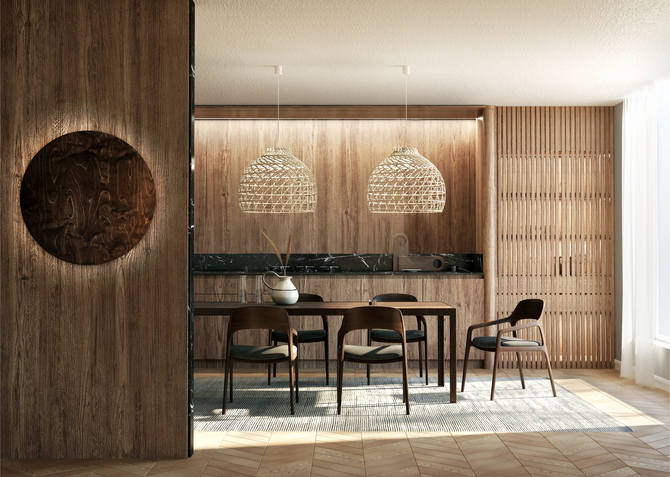 Lampa wisząca BOHO L Naturalne drewno 11152 - Nowodvorski - obrazek 8