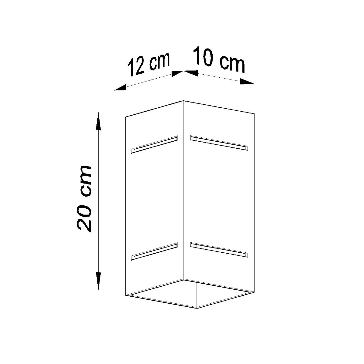Kinkiet BLOCCO biały SL.0477 - Sollux - obrazek 5