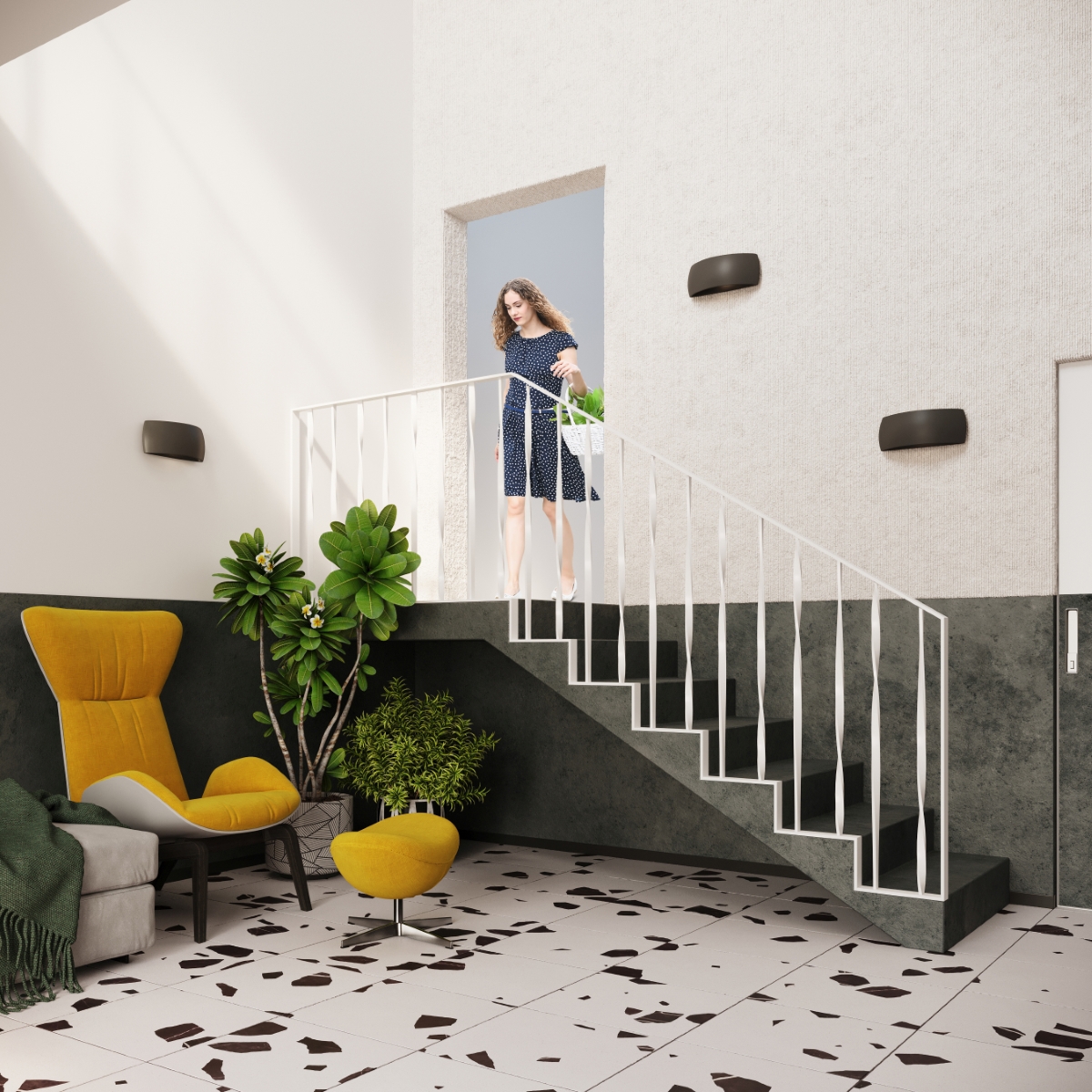 Kinkiet ceramiczny PONTIUS czarny SL.0876 - Sollux - obrazek 7