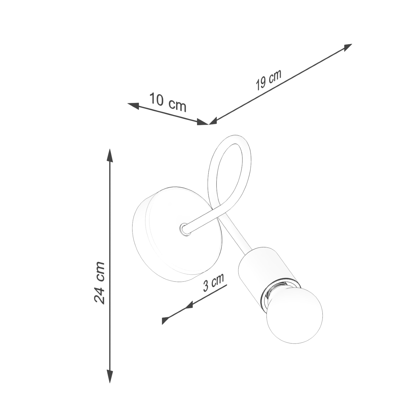 Kinkiet EMBER biały SL.1473 - Sollux - obrazek 10