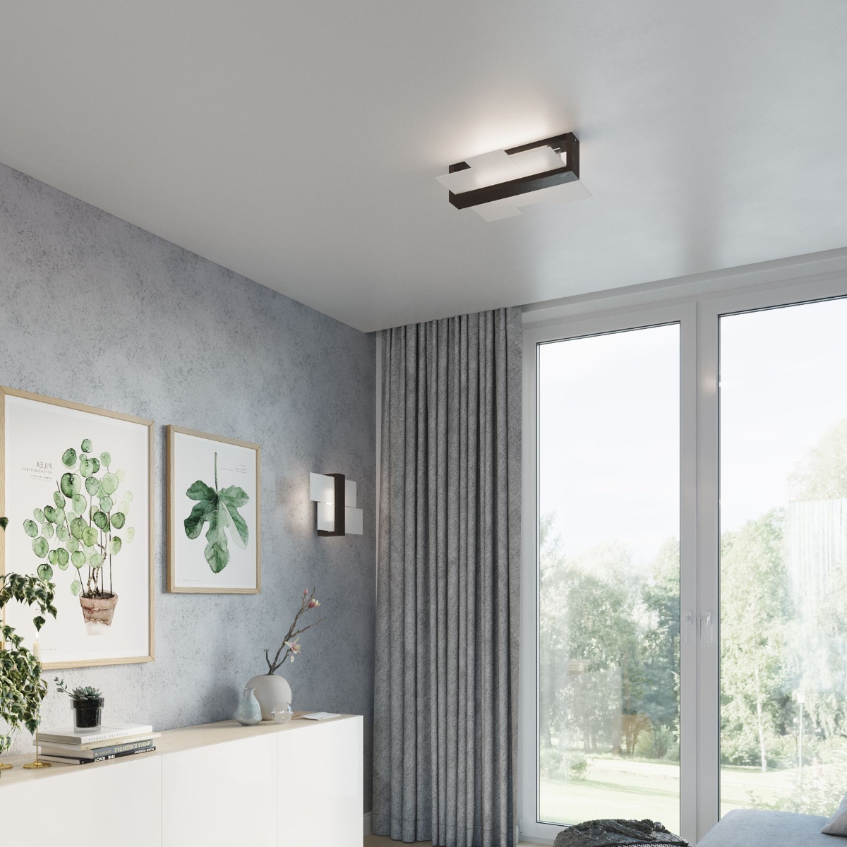 Kinkiet FENIKS 1 wenge SL.0075 - Sollux - obrazek 7