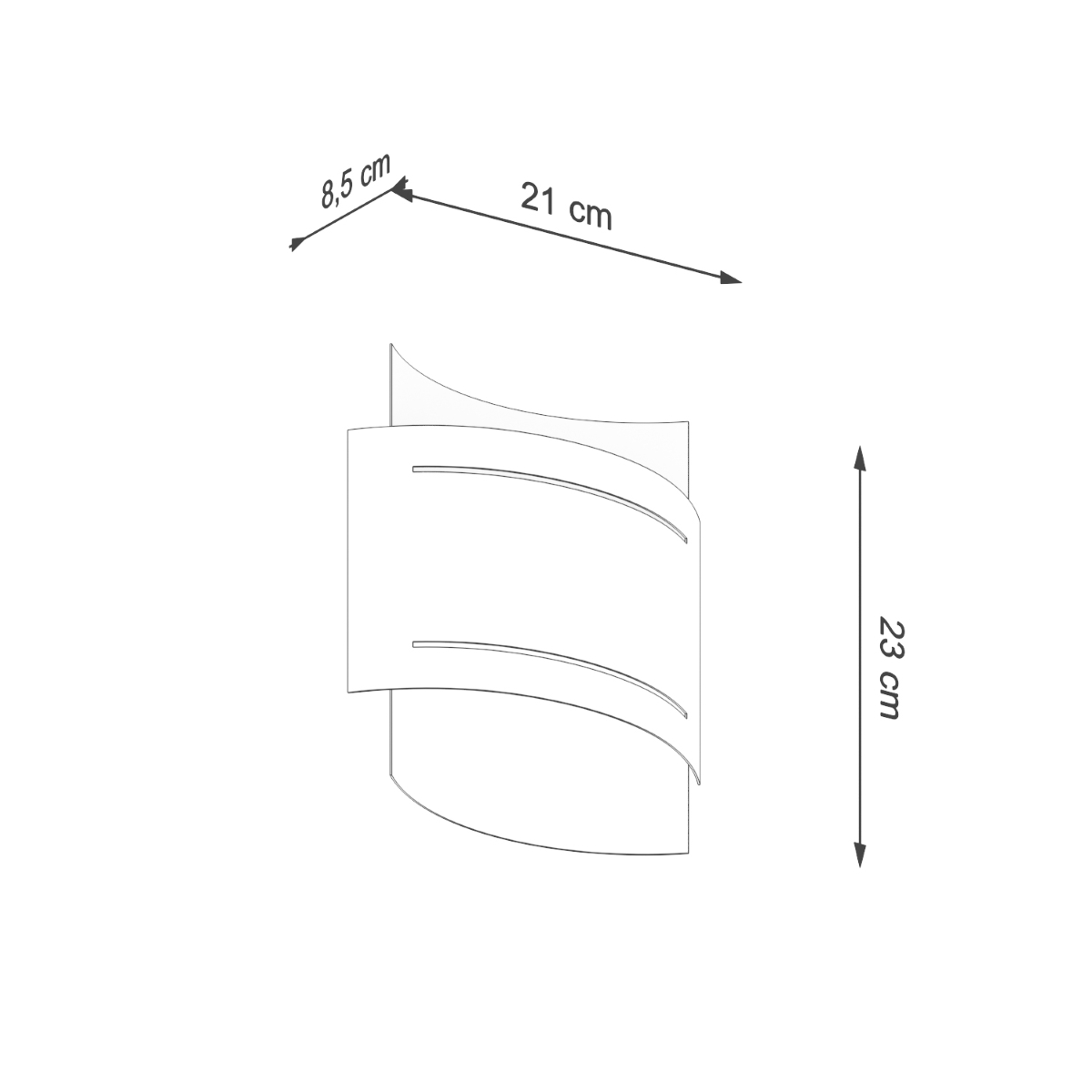 Kinkiet HESTIA czarny SL.0981 - Sollux - obrazek 4