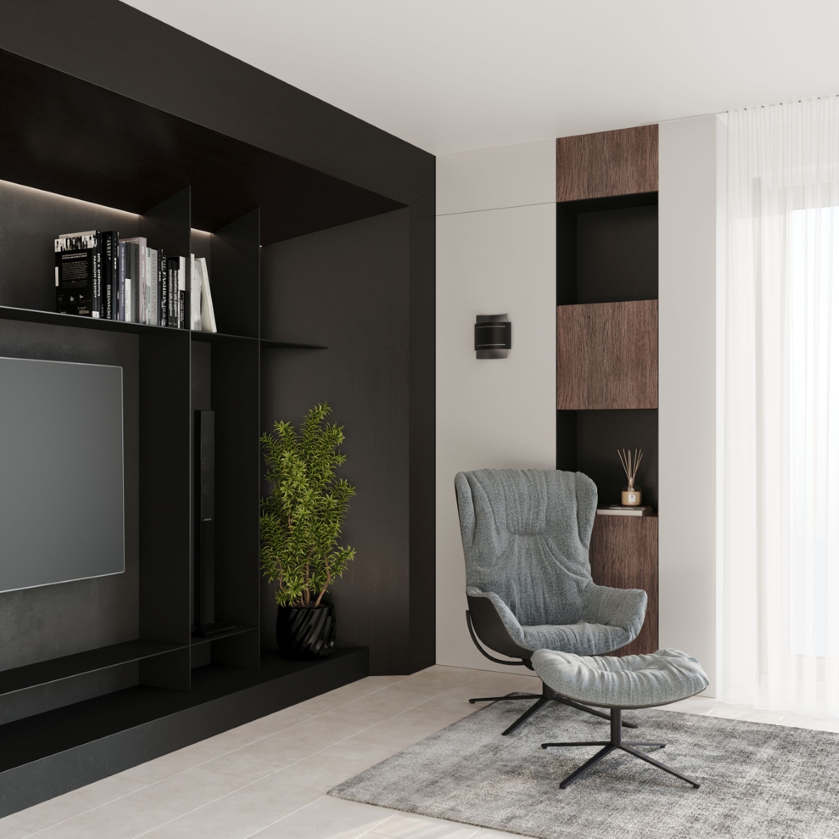 Kinkiet HESTIA czarny SL.0981 - Sollux - obrazek 7