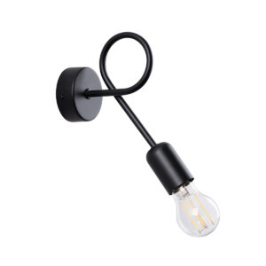 Kinkiet LOOP czarny SL.1433 - Sollux