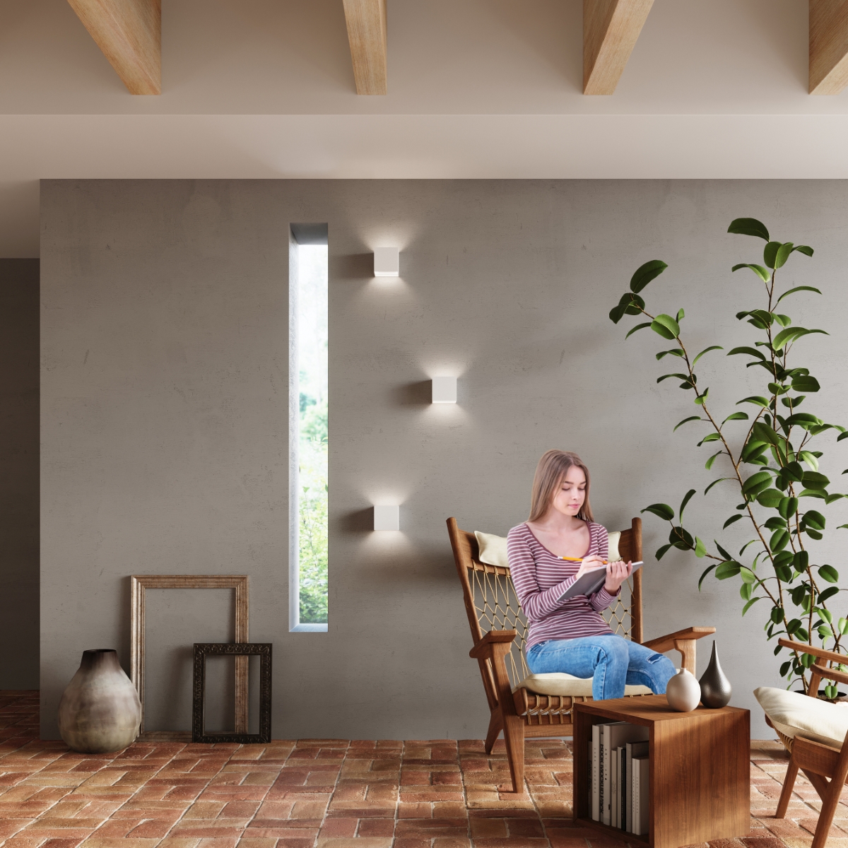 Kinkiet LUCA biały LED IP54 SL.0544 - Sollux - obrazek 12