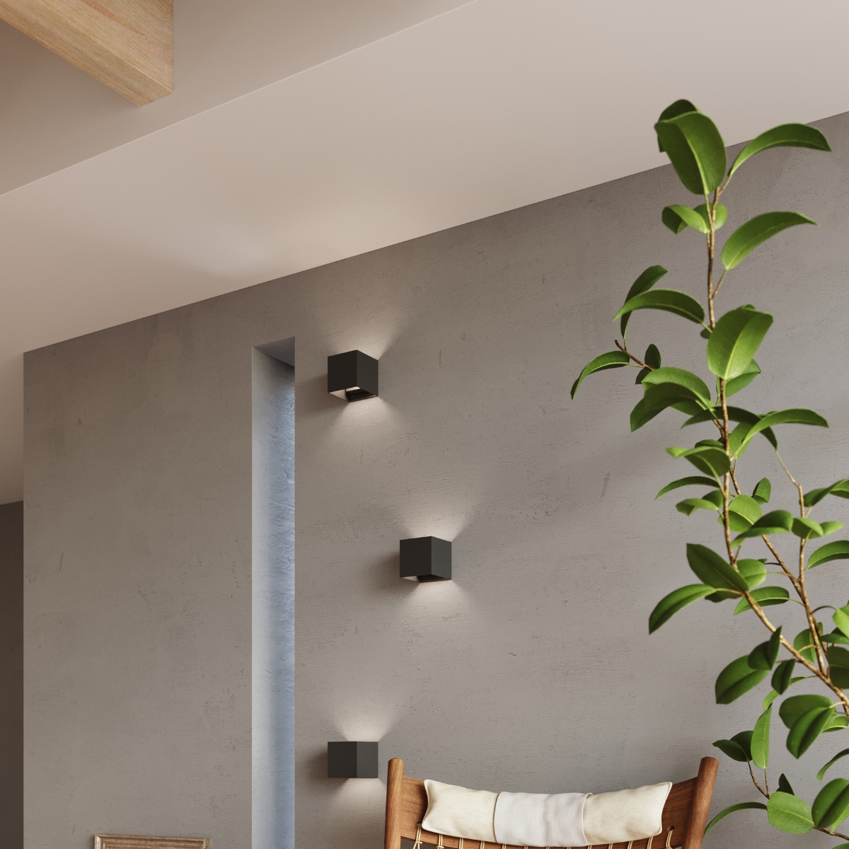 Kinkiet LUCA czarny LED IP54 SL.0545 - Sollux - obrazek 11