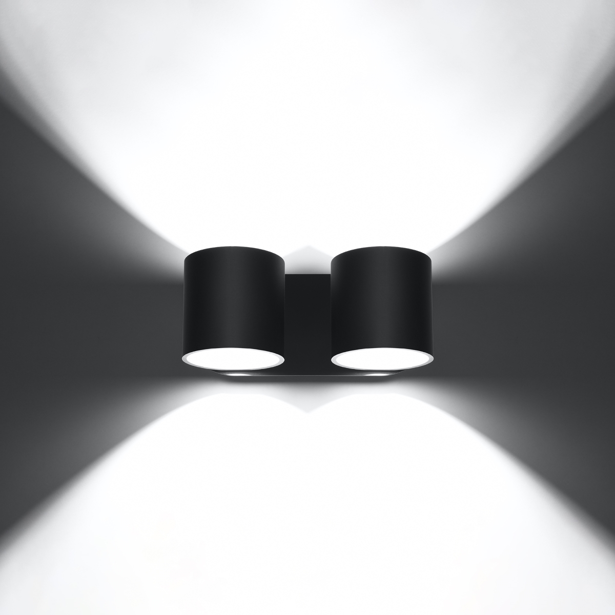 Kinkiet ORBIS 2 czarny SL.0660 - Sollux - obrazek 3