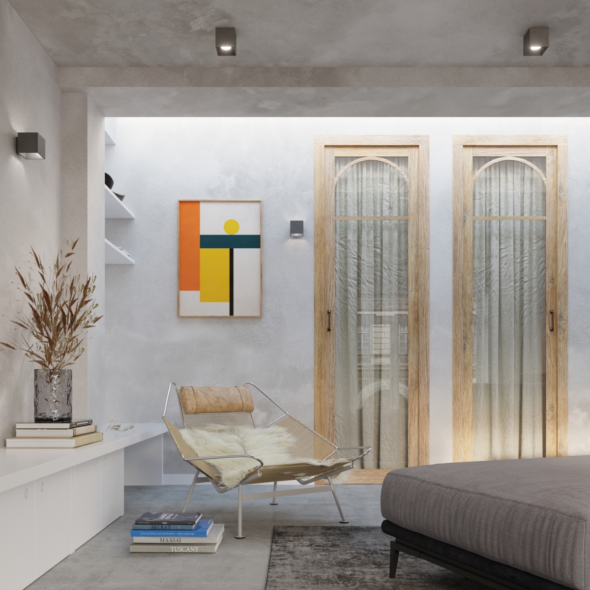 Kinkiet QUAD 1 antracyt SL.0565 - Sollux - obrazek 7