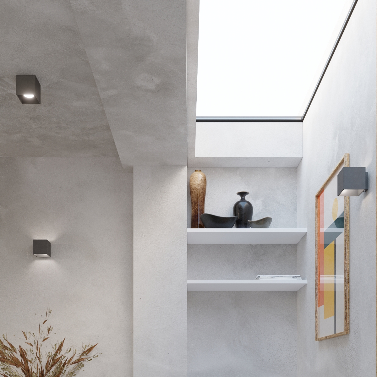 Kinkiet QUAD 1 antracyt SL.0565 - Sollux - obrazek 8