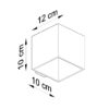 Kinkiet QUAD 1 biały SL.0059 - Sollux - obrazek 6