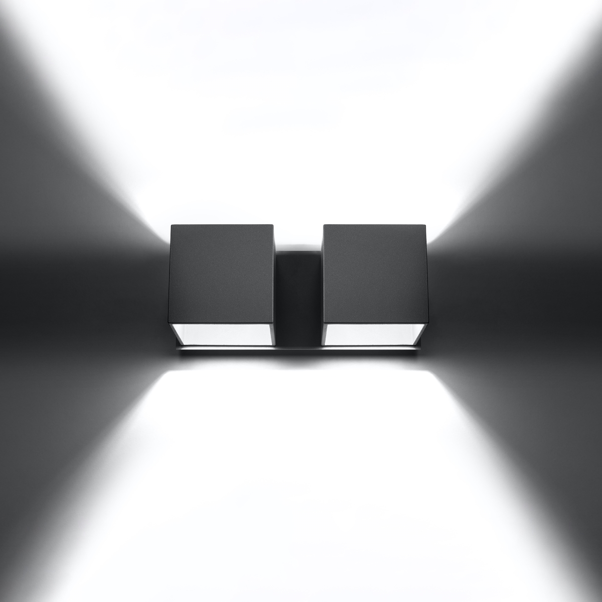 Kinkiet QUAD 2 szary SL.0658 - Sollux - obrazek 3