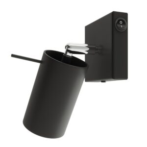 Kinkiet RING czarny z włącznikiem SL.1049 - Sollux